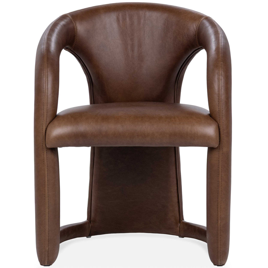 Archie Leather Dining Chair, Bison Brown, Set of 2 – High Fashion Home