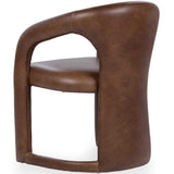 Archie Leather Dining Chair, Bison Brown, Set of 2-Furniture - Dining-High Fashion Home