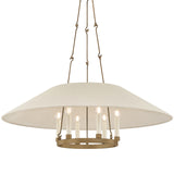 Archive Chandelier, Patina Brass