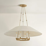 Archive Chandelier, Patina Brass