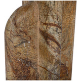 Archway Marble Drink Table, Brown