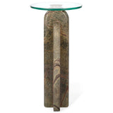 Archway Marble Drink Table, Green