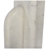Archway Marble Drink Table, White