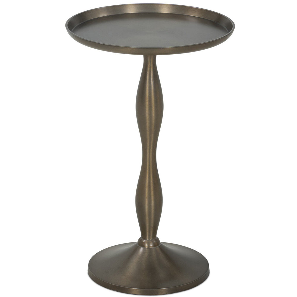 Arden End Table, Dark Aluminum by Four Hands-Furniture - Accent Tables-High Fashion Home