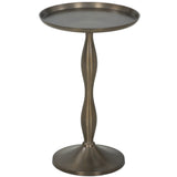 Arden End Table, Dark Aluminum by Four Hands-Furniture - Accent Tables-High Fashion Home