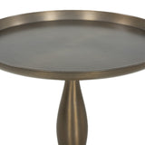 Arden End Table, Dark Aluminum by Four Hands-Furniture - Accent Tables-High Fashion Home
