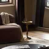 Arden End Table, Dark Aluminum by Four Hands-Furniture - Accent Tables-High Fashion Home
