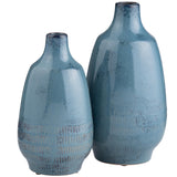 Arden Vases, Blue, Set of 2-Accessories-High Fashion Home