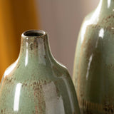 Arden Vases, Green, Set of 2-Accessories-High Fashion Home