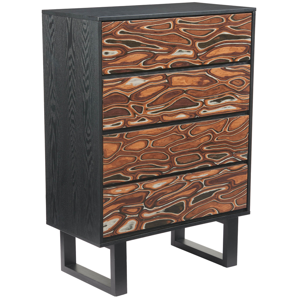 Aremi Chest, Brown/Black-Furniture - Bedroom-High Fashion Home