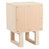 Aremi Nightstand, Brown/Whitewashed-Furniture - Bedroom-High Fashion Home