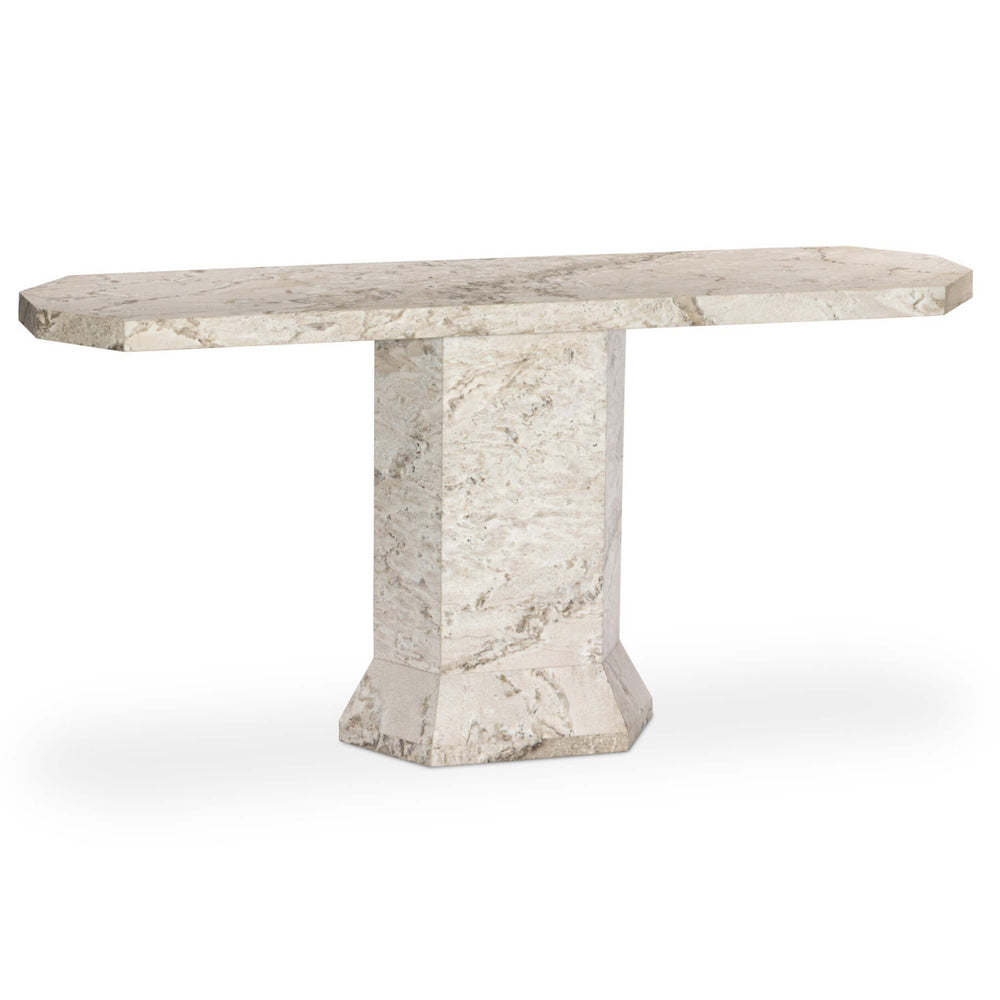 Argos Console Table, Sand Marble by Four Hands-Furniture - Accent Tables-High Fashion Home