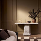 Argos Console Table, Sand Marble by Four Hands-Furniture - Accent Tables-High Fashion Home