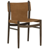 Argus Leather Dining Chair, Nubuck Caramel, Set of 2-Furniture - Dining-High Fashion Home