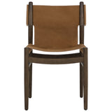 Argus Leather Dining Chair, Nubuck Caramel, Set of 2-Furniture - Dining-High Fashion Home