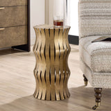 Arida Accent Table, Gold-Furniture - Accent Tables-High Fashion Home