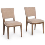 Arima Dining Chair Set of 2, Wheat Husk-Furniture - Dining-High Fashion Home