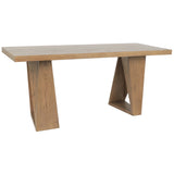 Arleth Rectangular Gathering Table, Natural-Furniture - Dining-High Fashion Home