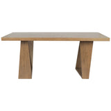 Arleth Rectangular Gathering Table, Natural-Furniture - Dining-High Fashion Home