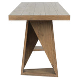 Arleth Rectangular Gathering Table, Natural-Furniture - Dining-High Fashion Home