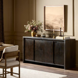 Arlington 4 Door Sideboard, Espresso-Furniture - Storage-High Fashion Home
