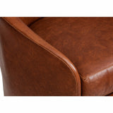 Arlo Leather Swivel Chair, Laguna Cognac