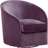 Arlo Swivel Chair, Vance Amethyst
