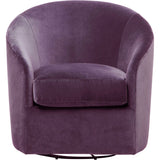 Arlo Swivel Chair, Vance Amethyst