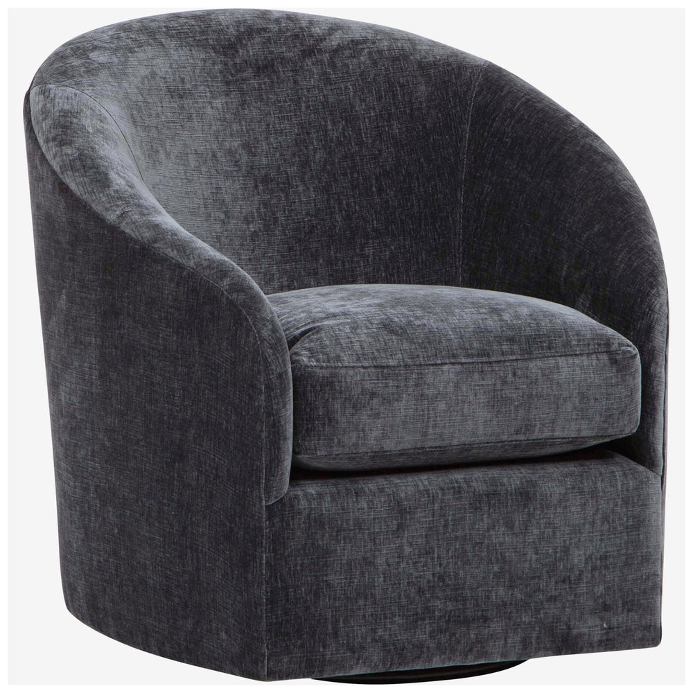 Arlo Swivel Chair, Vickie Charcoal