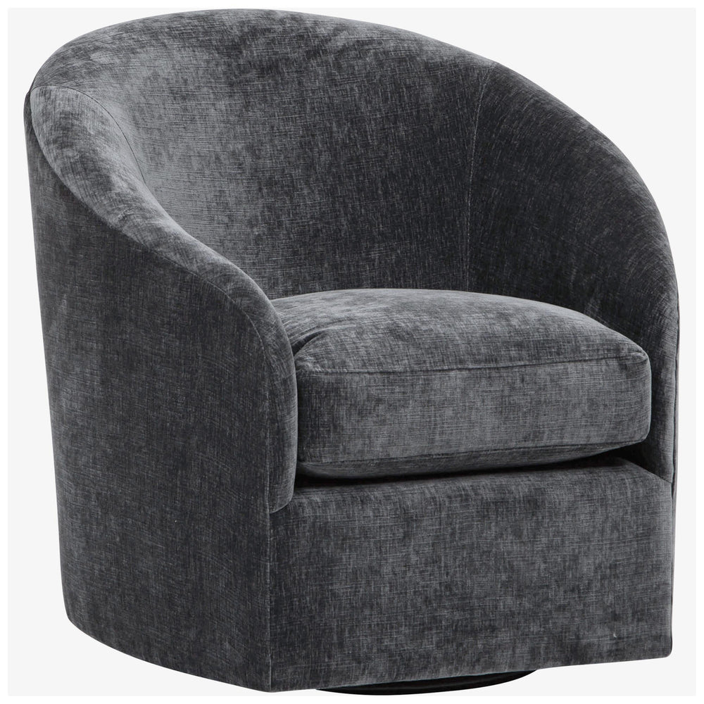 Arlo Swivel Chair, Vickie Charcoal