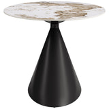 Armana Dining Table, White/Brown