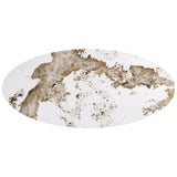 Armana Dining Table, White/Brown