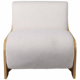 Armless Modern Chair, Ivory