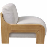 Armless Modern Chair, Ivory