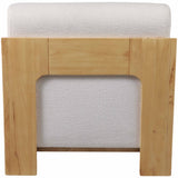 Armless Modern Chair, Ivory