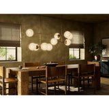 Armstrong Linear Chandelier, Burnished Brass