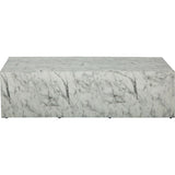 Arno Rectangular Coffee Table, White