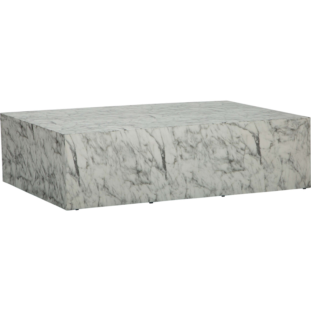 Arno Rectangular Coffee Table, White