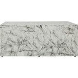 Arno Rectangular Coffee Table, White