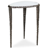 Arnold Accent Table, White/Dark Bronze