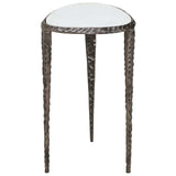 Arnold Accent Table, White/Dark Bronze
