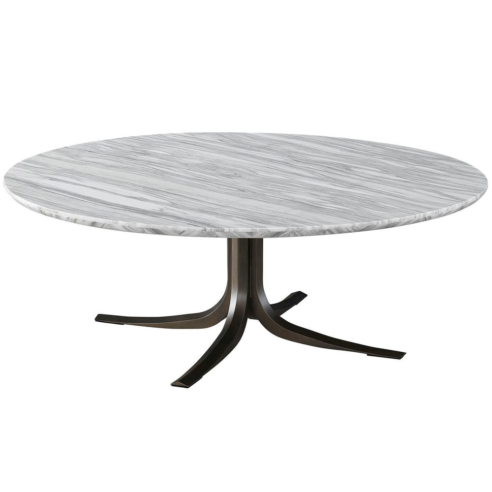 Aro Cocktail Table, Satin Bronze-Furniture - Accent Tables-High Fashion Home