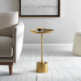 Arti Accent Table, Antique Brass-Furniture - Accent Tables-High Fashion Home