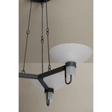 Arturo 3 Light Chandelier, Textured Bronze