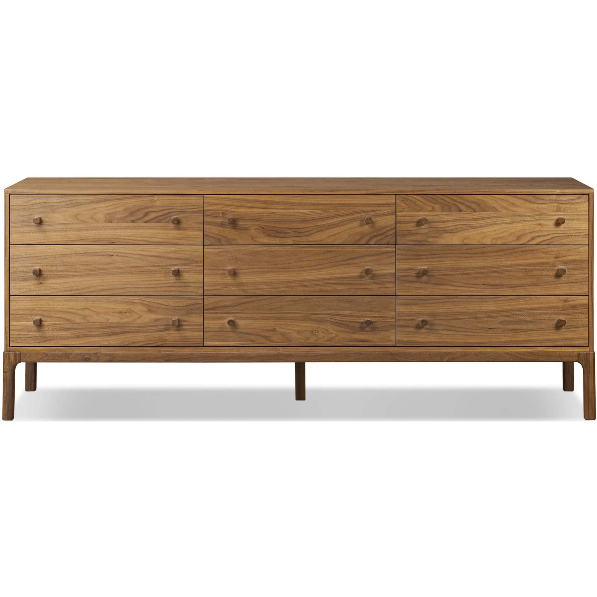 Arturo 9 Drawer Dresser, Natural Walnut by Four Hands High Fashion Home Arturo 9 Drawer Dresser, Natural Walnut by Four Hands High Fashion Home