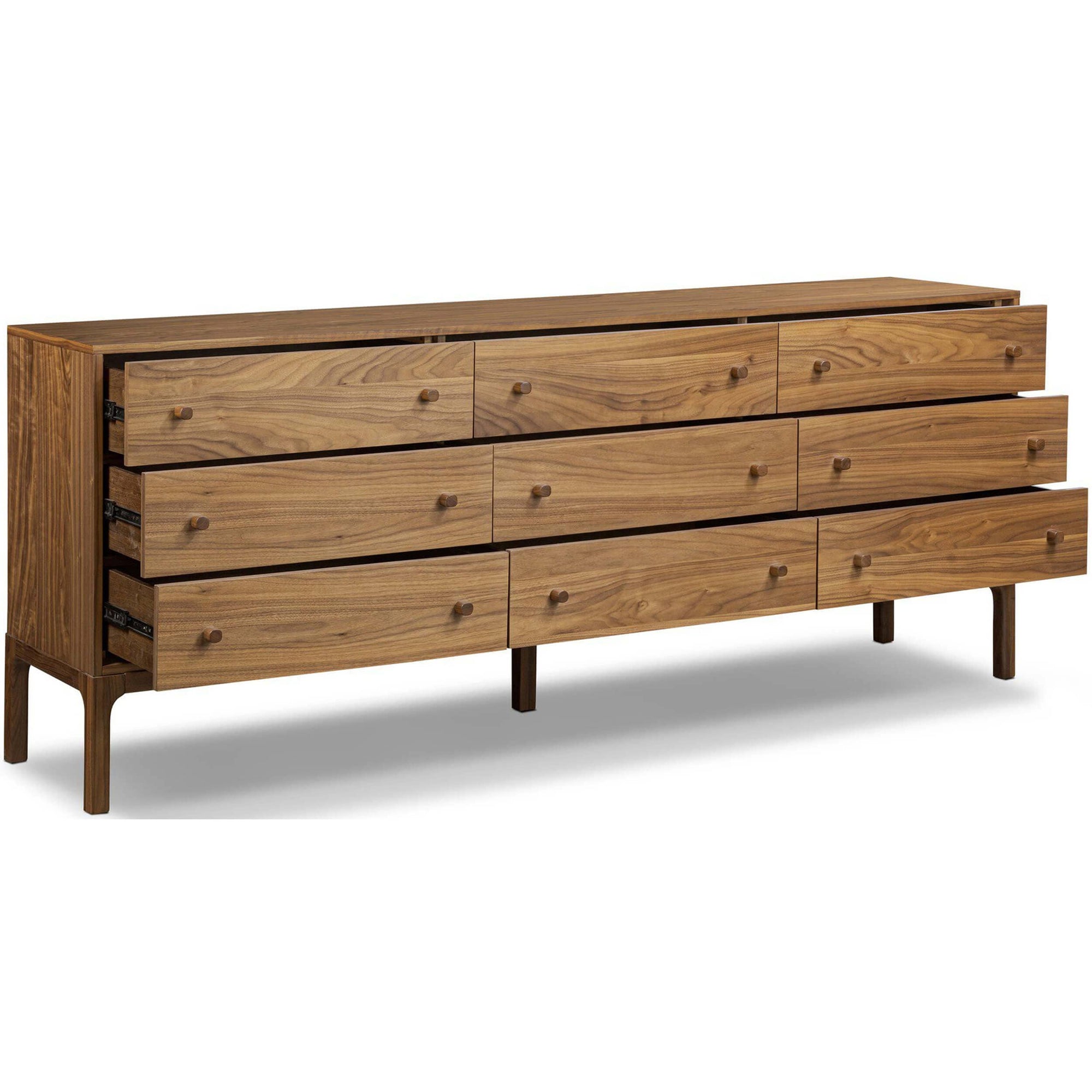 Arturo 9 Drawer Dresser, Natural Walnut by Four Hands – High Fashion Home Arturo 9 Drawer Dresser, Natural Walnut by Four Hands – High Fashion Home