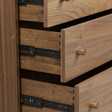 Arturo 9 Drawer Dresser, Natural Walnut-Furniture - Bedroom-High Fashion Home