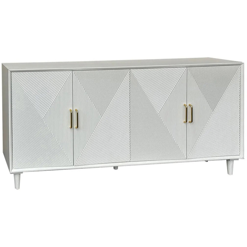 Arvada 4 Door Sideboard, White-Furniture - Storage-High Fashion Home
