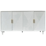 Arvada 4 Door Sideboard, White-Furniture - Storage-High Fashion Home