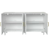 Arvada 4 Door Sideboard, White-Furniture - Storage-High Fashion Home